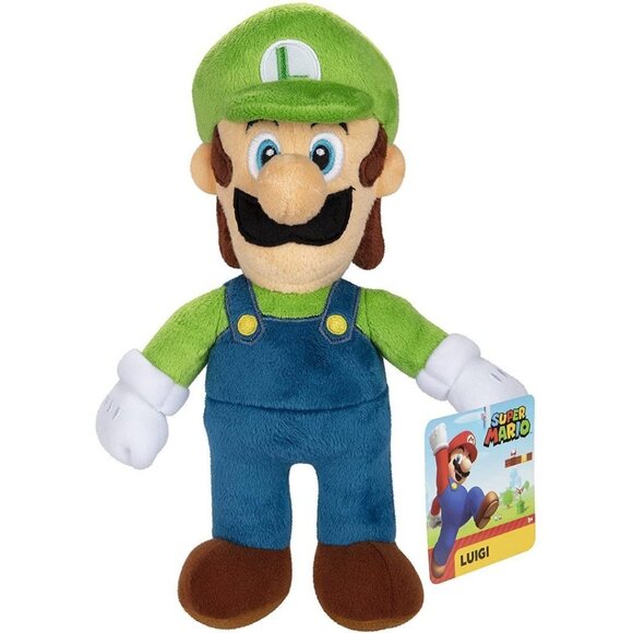 World of Nintendo Super Mario Luigi 9" Plush Toy New - Picture 2 of 5